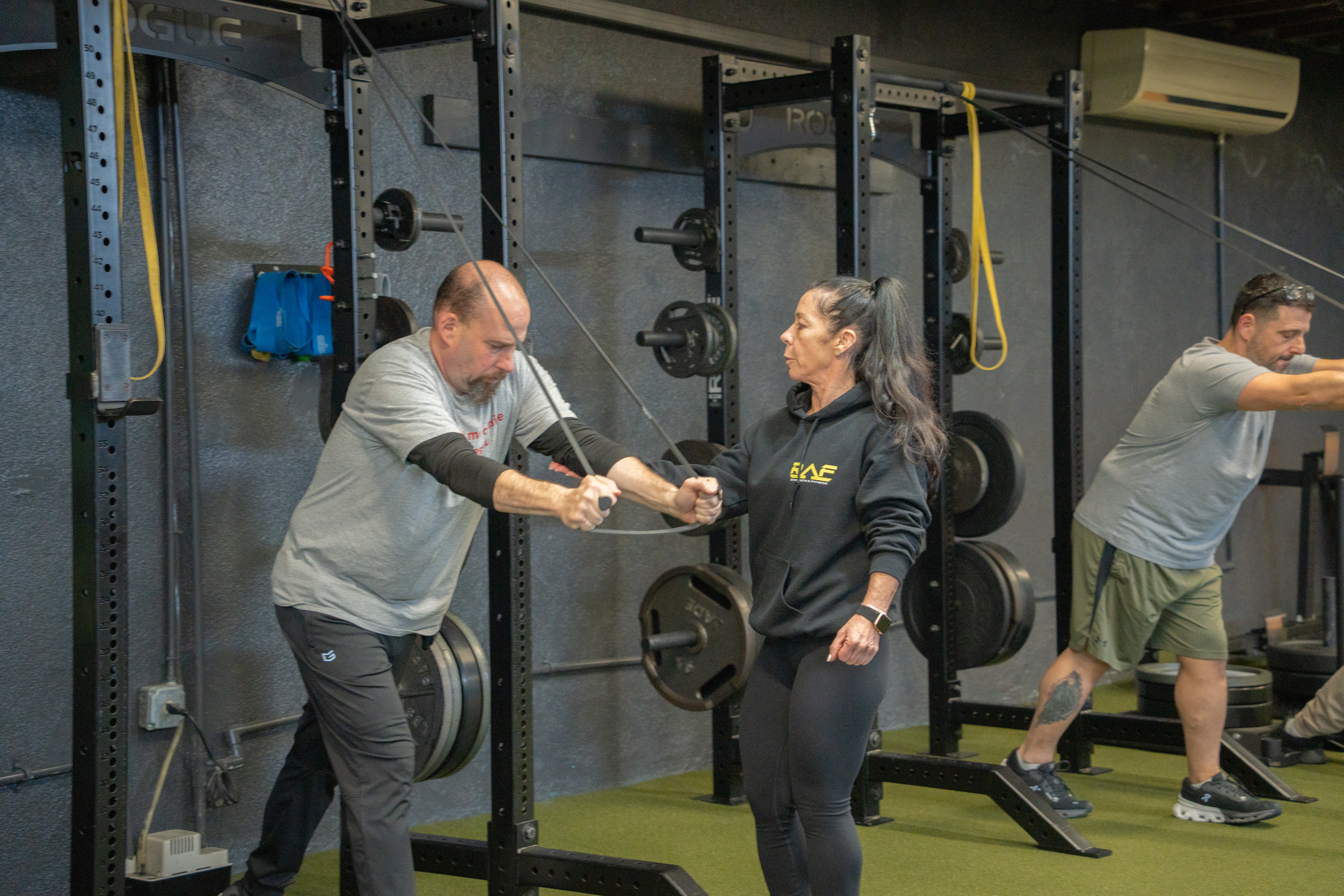 Adult fitness transformation at RAF gym