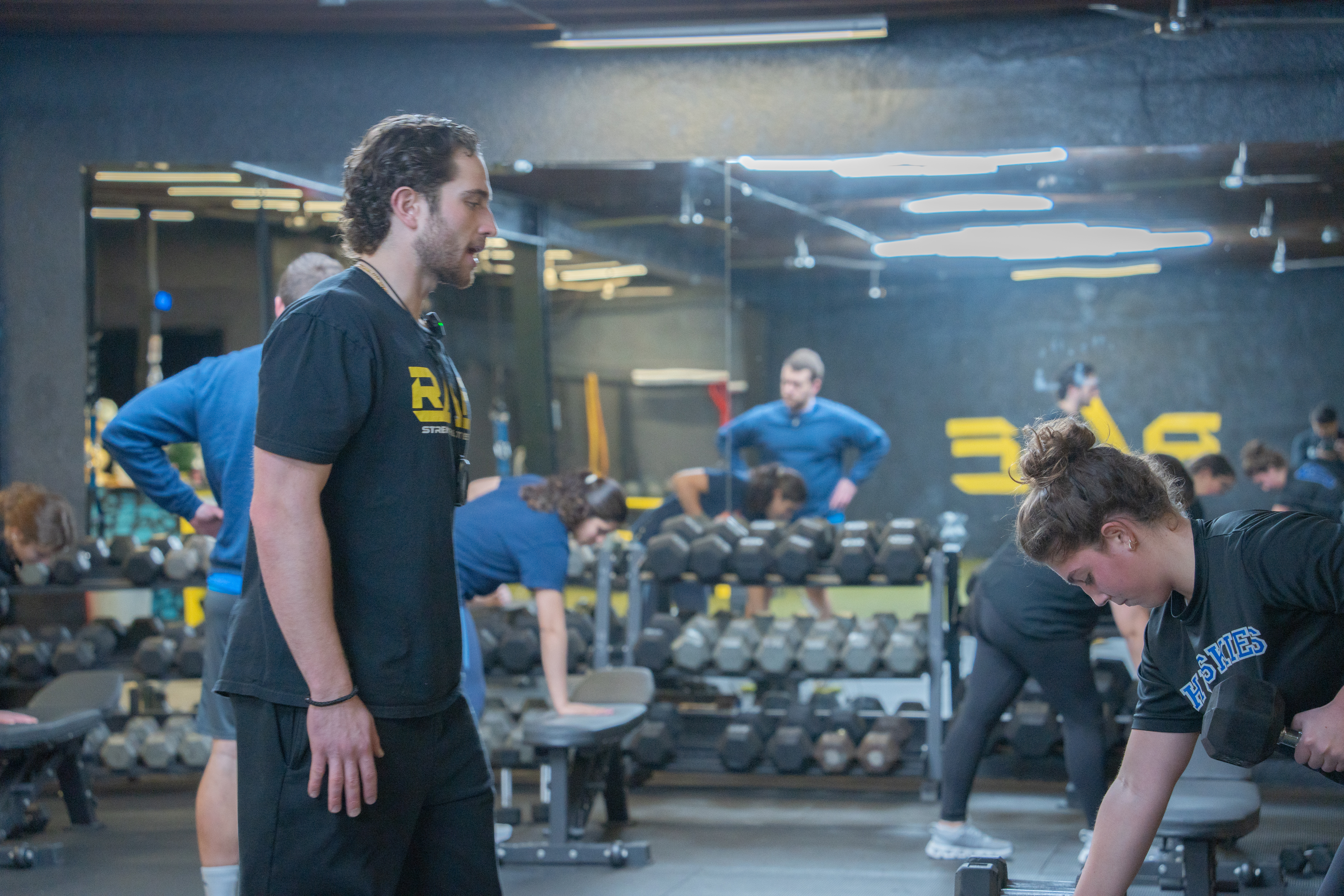 Youth athletes training at RAF Strength & Fitness in West Hempstead, NY